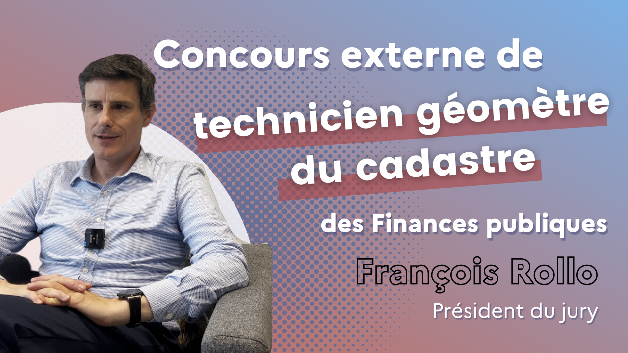 Présentation du concours par François Rollo, président du concours commun de de technicien géomètre des Finances publiques