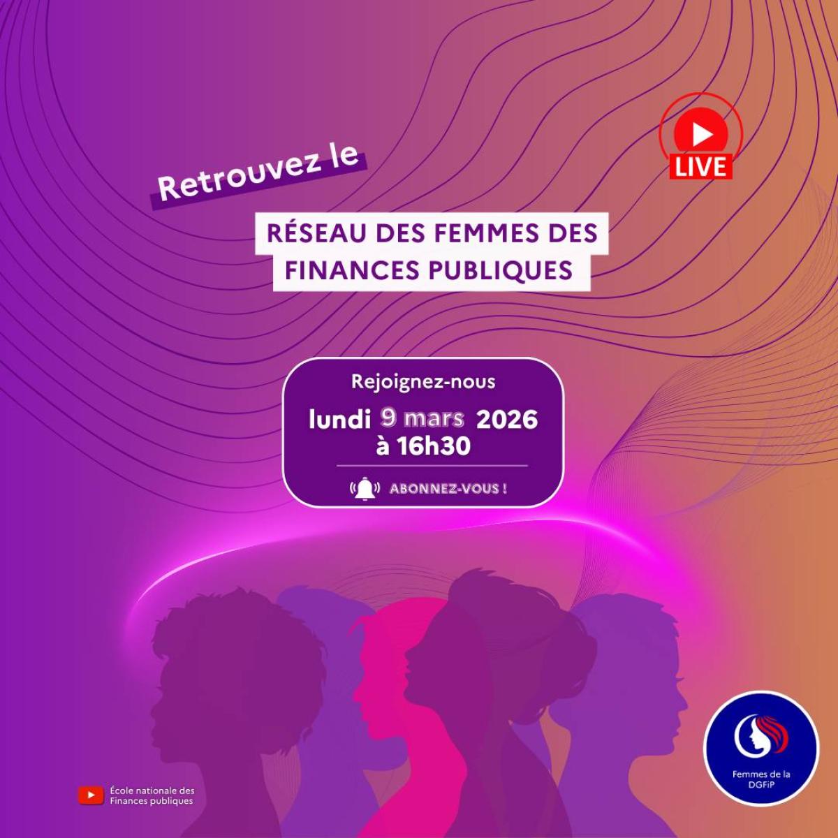 YoutubeLive : Le réseau des femmes des Finances publiques