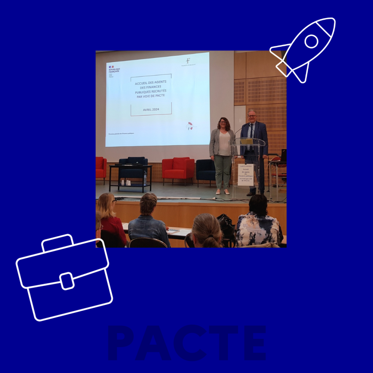 Etablissement de formation de l'Ecole nationale des Finances publiques de Clermont-Ferrand accueillant les nouveaux agents PACTE