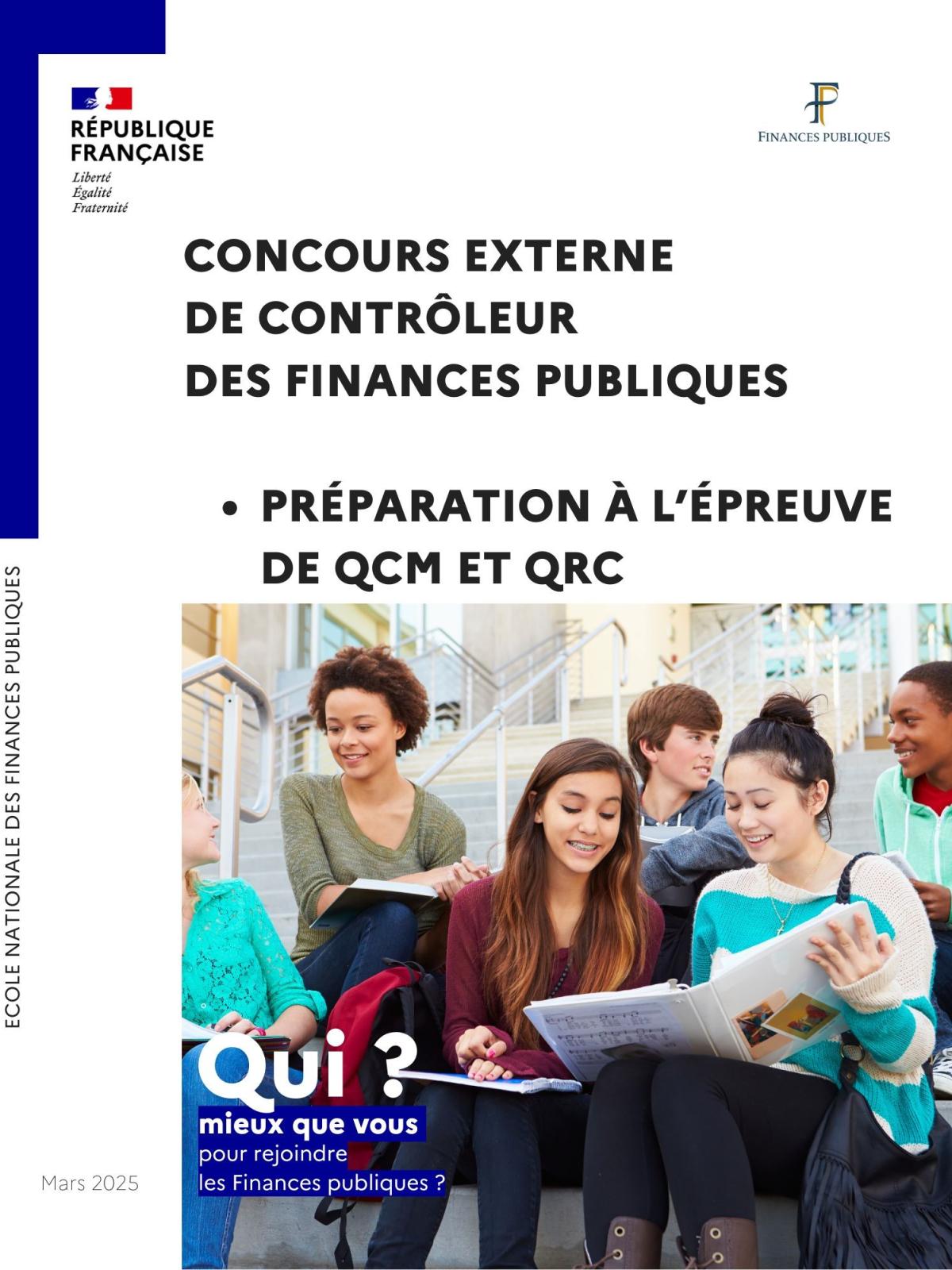 Guide de préparation à l'épreuve de QCM - QRC du concours externe de contrôleur des Finances publiques